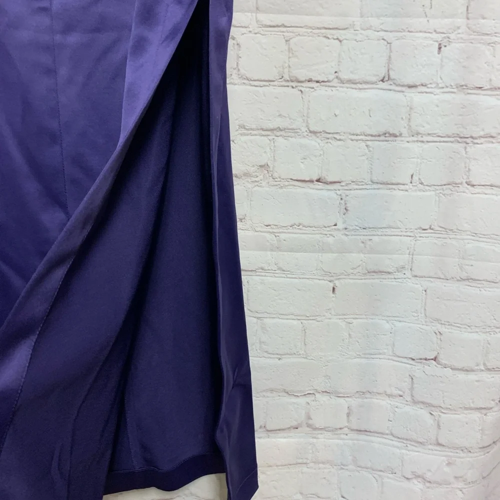 NEW Anthropologie Navy Blue Trouser Maxi Skirt Size 2 - Picture 8 of 10
